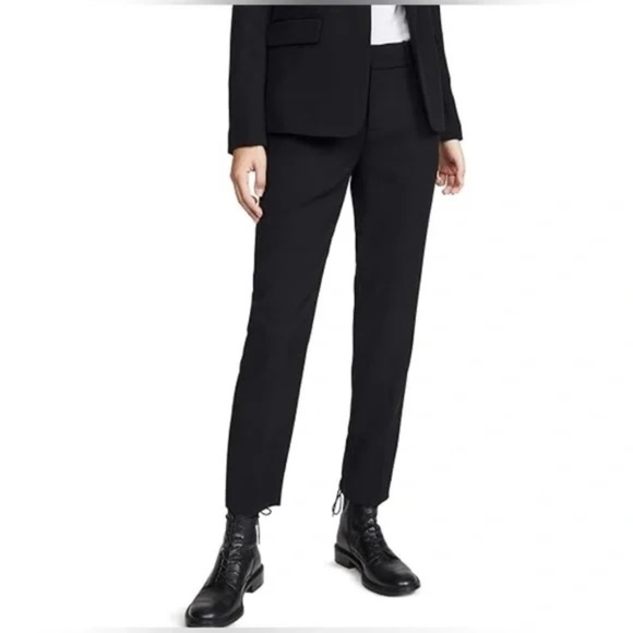 VINCE - Soft Tailored Trouser Womens Sz 6 Lightweight dark Navy Blue - Picture 1 of 9